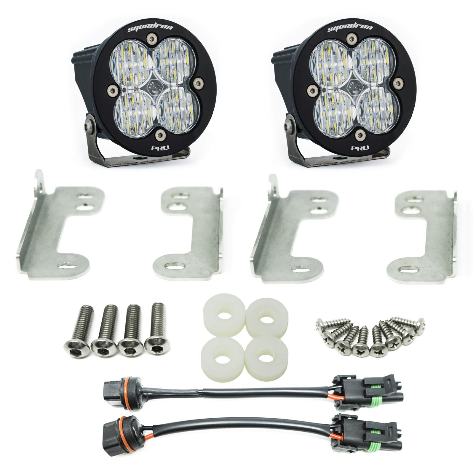 Jeep JL/JT Squadron-R Pro Fog Pocket Light Kit - Jeep 2020-2026 Gladiator; 2018-2026 Wrangler JL