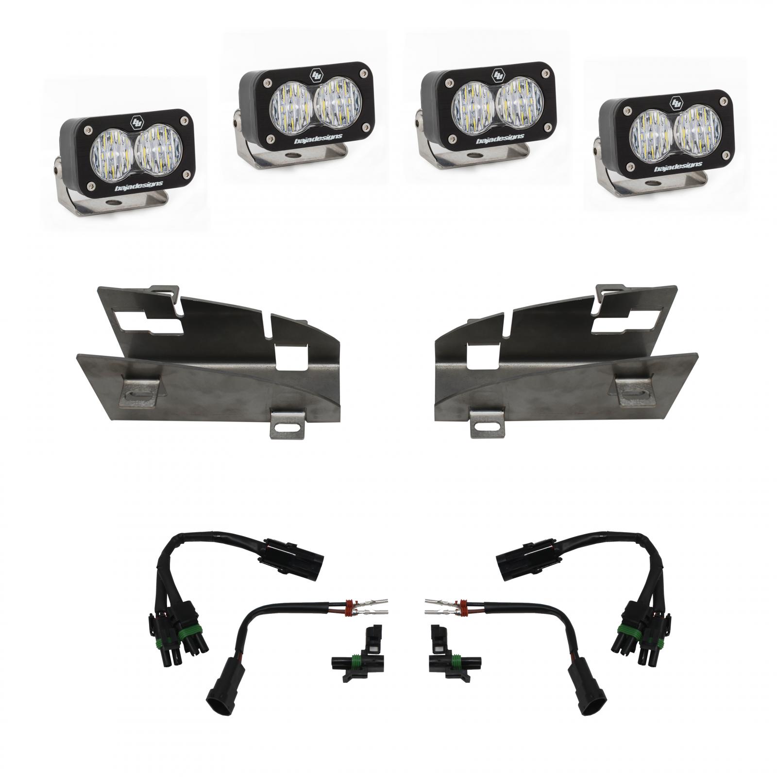 RAM S2 Sport Dual Fog Pocket Light Kit - RAM 2019-24 1500 Rebel; 2021-24 1500 TRX