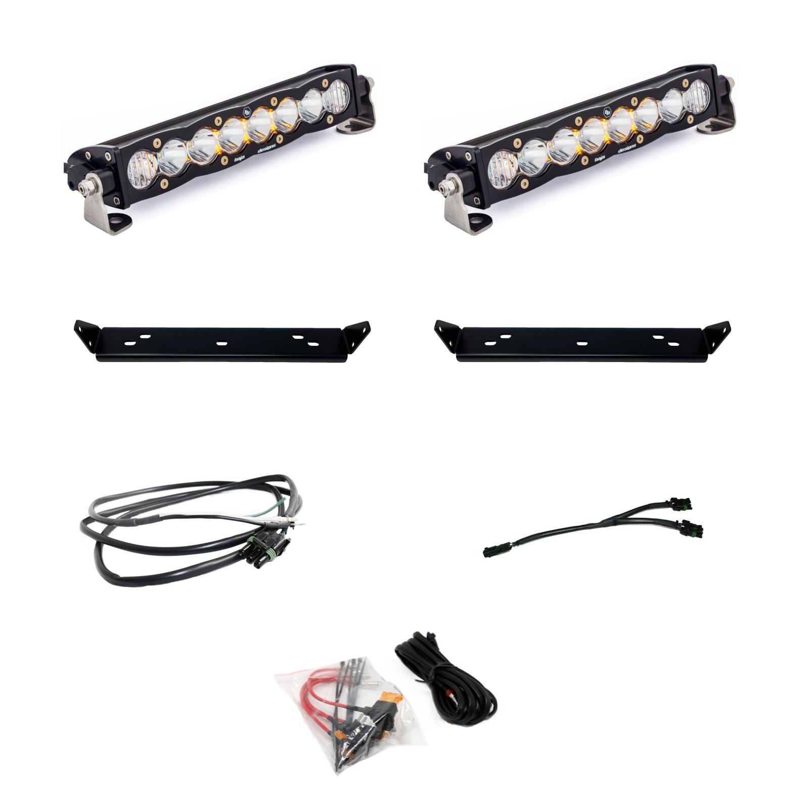 Ford S8 10 Inch Dual Behind Grille Light Bar Kit - Ford 2021-2026 F-150 Raptor, 2024-2026 F-150 Raptor 37/R
