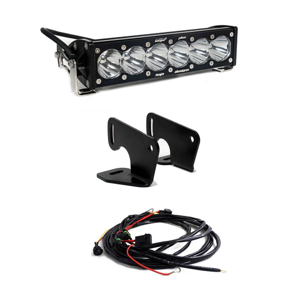 Polaris OnX6+ 10 Inch Hood Mount Light Bar Kit - Polaris 2020-2026 RZR Pro XP; 2022-2024 RZR Turbo R