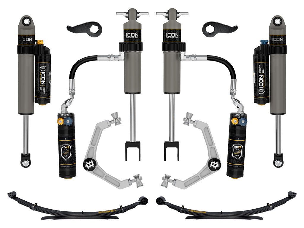 ICON 2020-2026 Chevrolet Silverado/GMC Sierra 2500/3500 HD, 2-3.5" Lift, Stage 5 Suspension System, Billet, w/ Leaf Packs