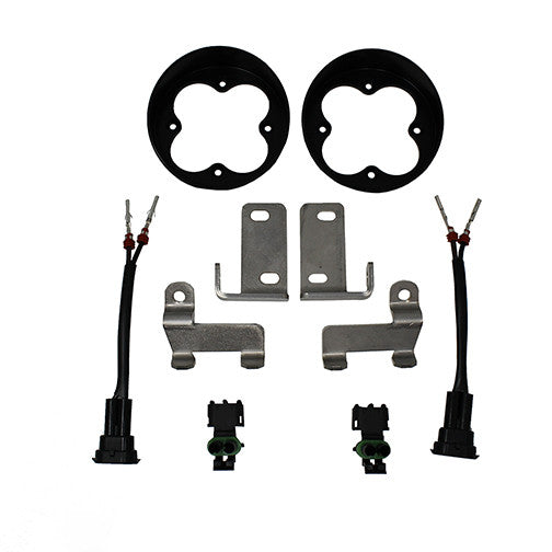 Toyota Fog Pocket Light Mount Kit For Squadron-R Lights - Toyota 2010-24 4Runner; 2012-23 Tacoma; 2014-21 Tundra