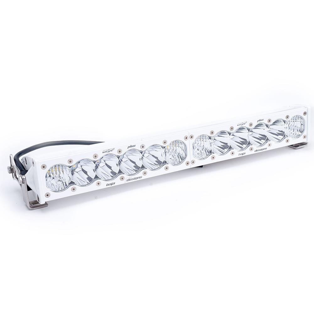 OnX6+ White Straight LED Light Bar (10 Inch; Driving/Combo; Clear) Baja Designs