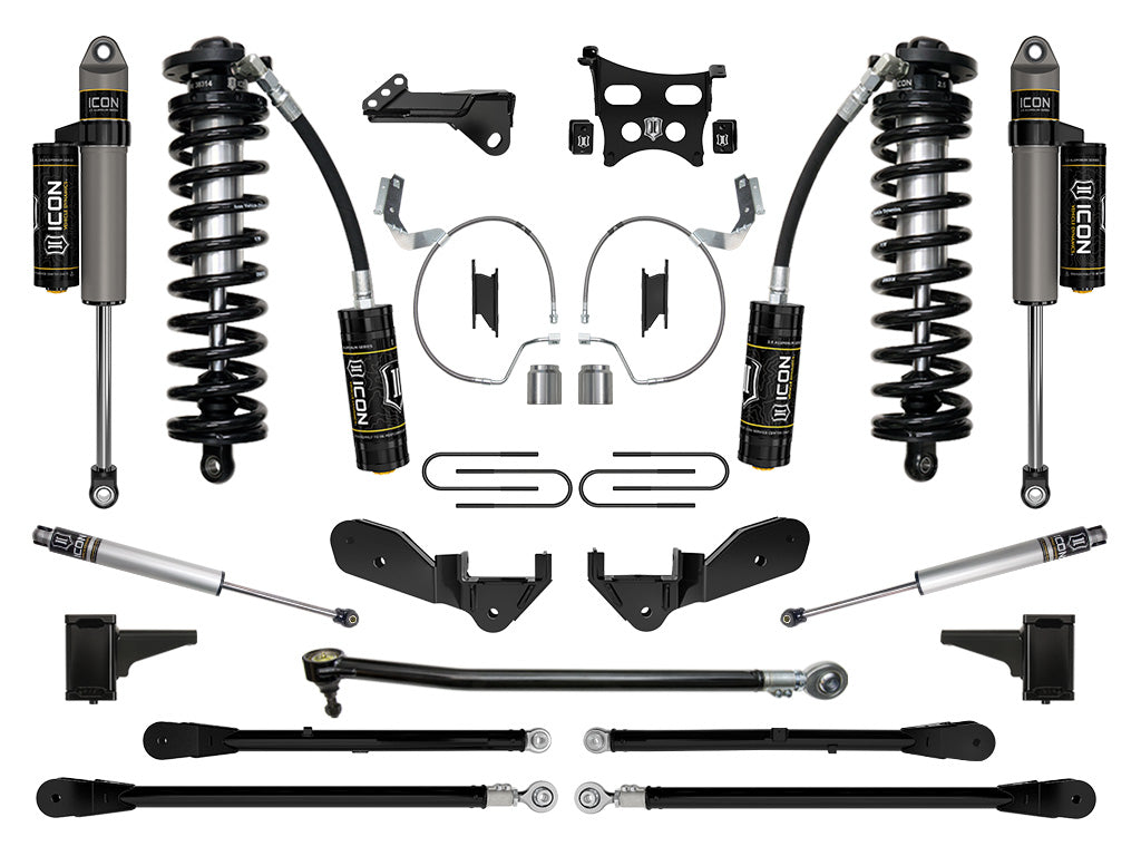 ICON 2023-2025 Ford F-250/F-350 Super Duty 4WD, 4-5.5" Lift, Stage 6 Coilover Conversion System