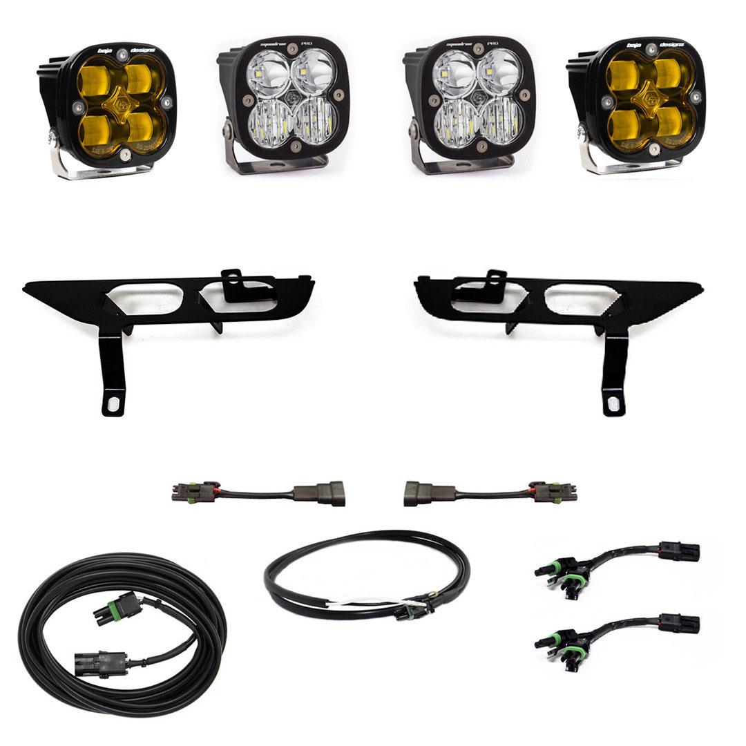 Ford Squadron SAE/Pro Fog Pocket Light Kit - Ford 2021-23 F-150