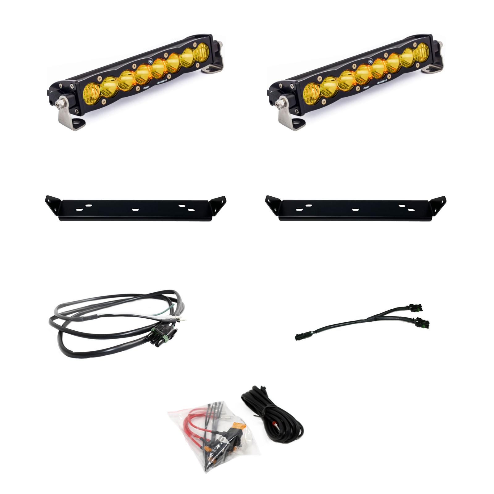 Ford S8 10 Inch Dual Behind Grille Light Bar Kit - Ford 2021-2026 F-150 Raptor, 2024-2026 F-150 Raptor 37/R