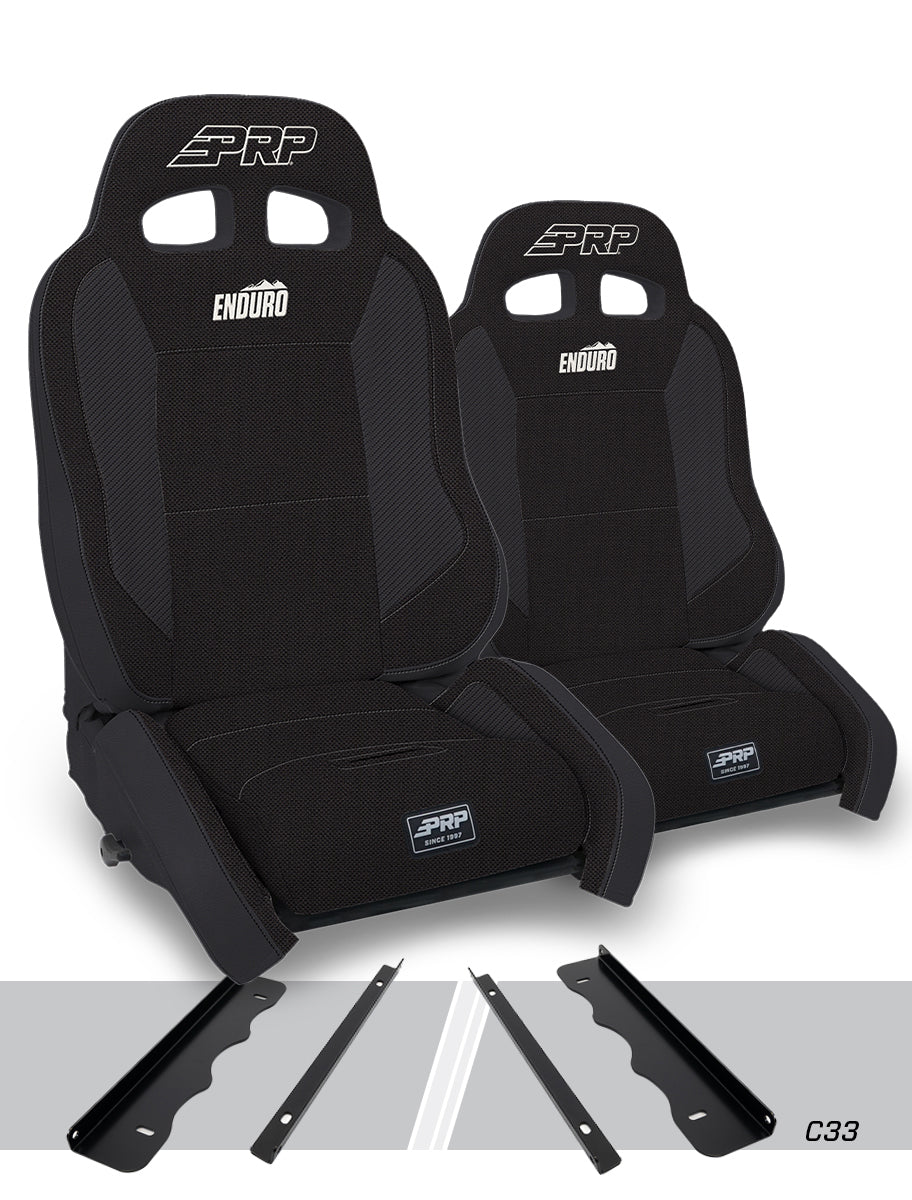 Enduro Elite Suspension Seat - Crawl Edition, Kit for 95-01 Jeep Cherokee XJ (Pair)