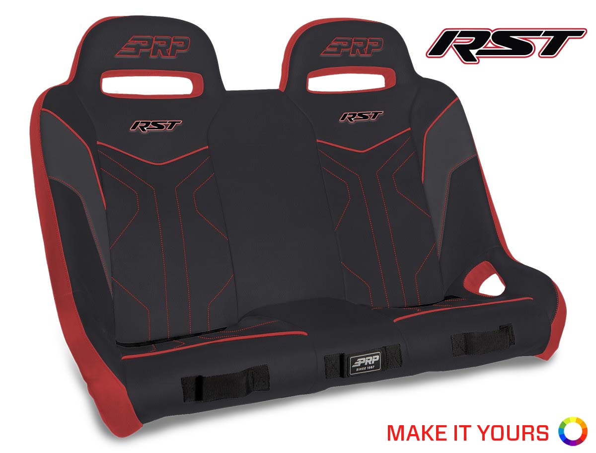 RST Rear Suspension Bench Seat (Custom) for Polaris RZR S 900, 1000, Turbo/S