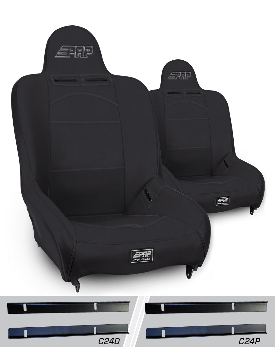 Premier High Back Suspension Seats Kit for 03-06 Jeep Wrangler TJ (Pair)