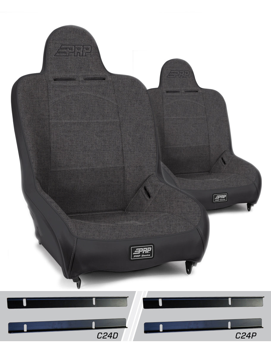 Premier High Back Suspension Seats Kit for 03-06 Jeep Wrangler TJ (Pair)