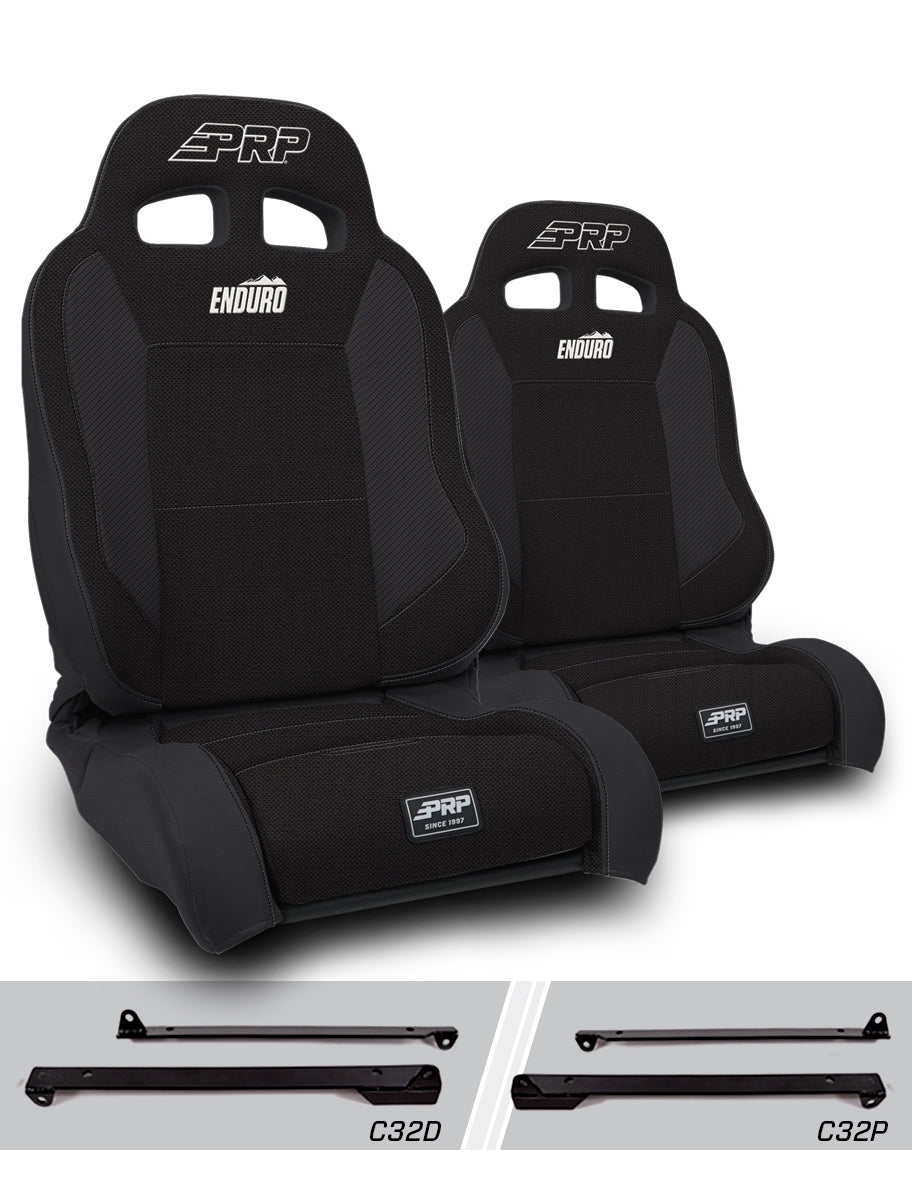 Enduro Elite Suspension Seat - Trek Edition, Kit for Jeep Wrangler CJ7/YJ (Pair)