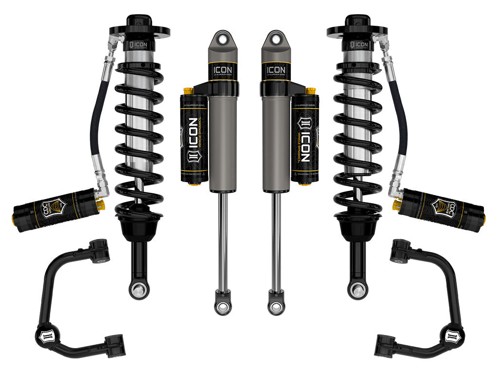 ICON 2021-2025 Ford F-150 Tremor, 2.5-3" Lift, Stage 4 Suspension System, Tubular, CDCV
