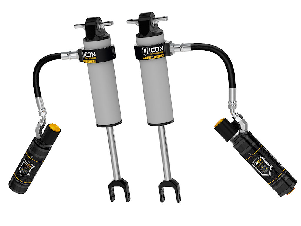 ICON 2020-2026 Chevrolet Silverado/GMC Sierra 2500/3500 HD, 0-3.5” Lift, Front, V.S. 3.0 Shock Absorbers, Remote Reservoir w/ CDEV, Pair
