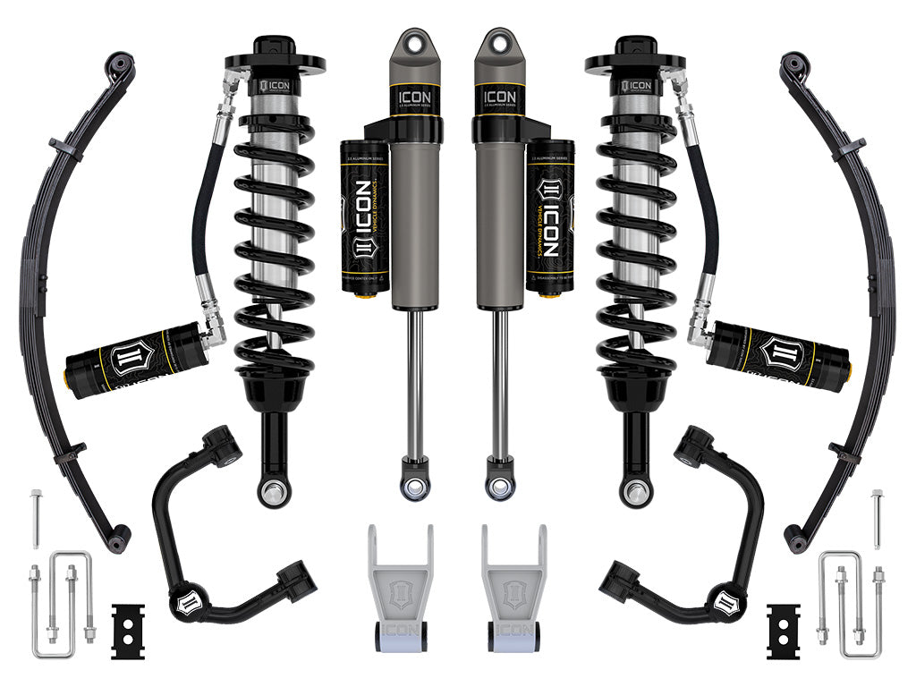 ICON 2021-2025 Ford F-150 Tremor, 2.5-3" Lift, Stage 3 Suspension System, Tubular, w/ Leaf Packs