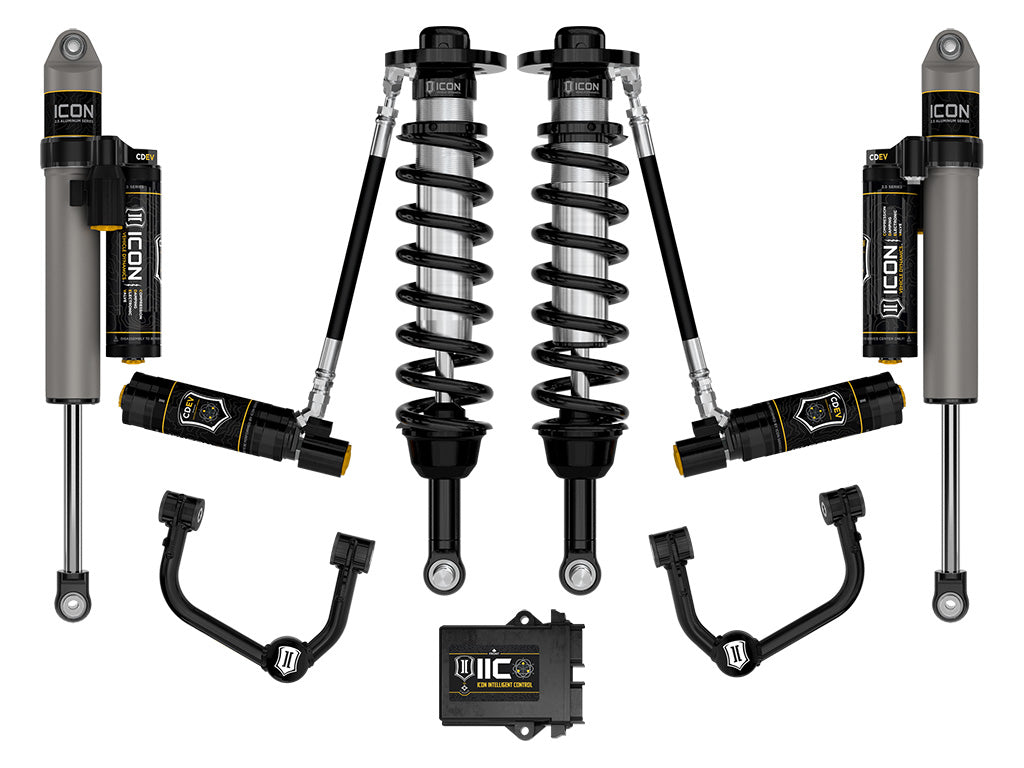 ICON 2021-2025 Ford F-150 4WD, 2.75-3.5" Lift, Stage 5 Suspension System, Tubular