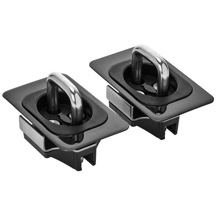 Gunmetal Flush Fit Retractable Tie-Down Anchors - 1995+ Dodge RAM 2500/3500 with Dually Bed