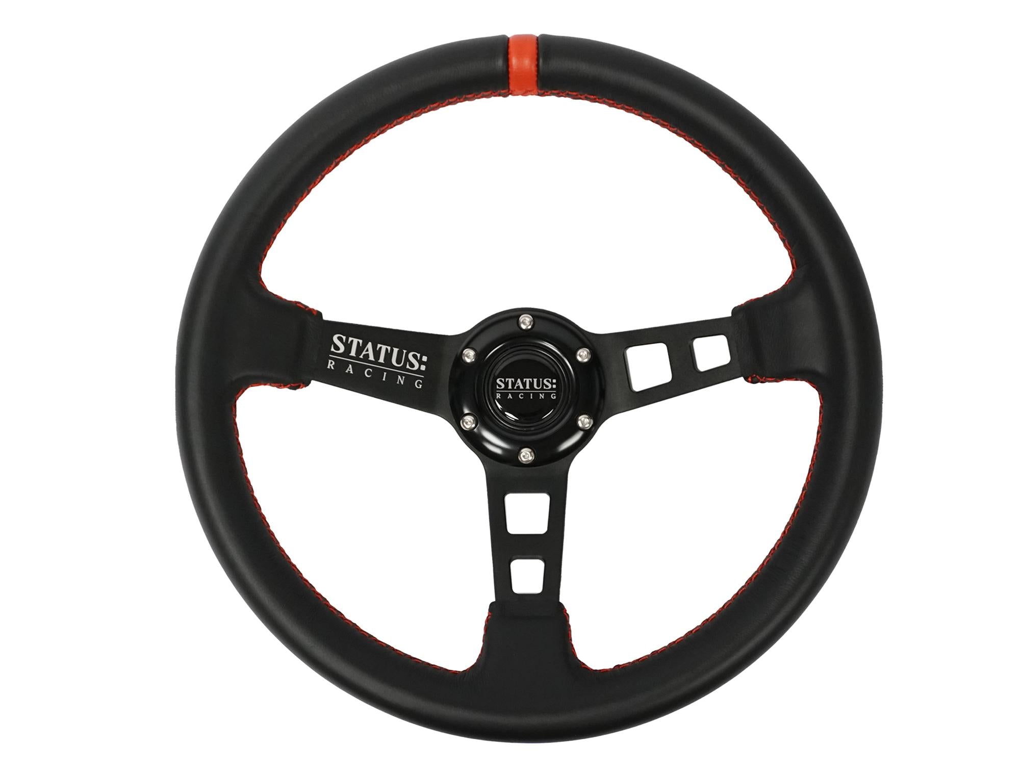 SR Deep Dish Leather Steering Wheel
