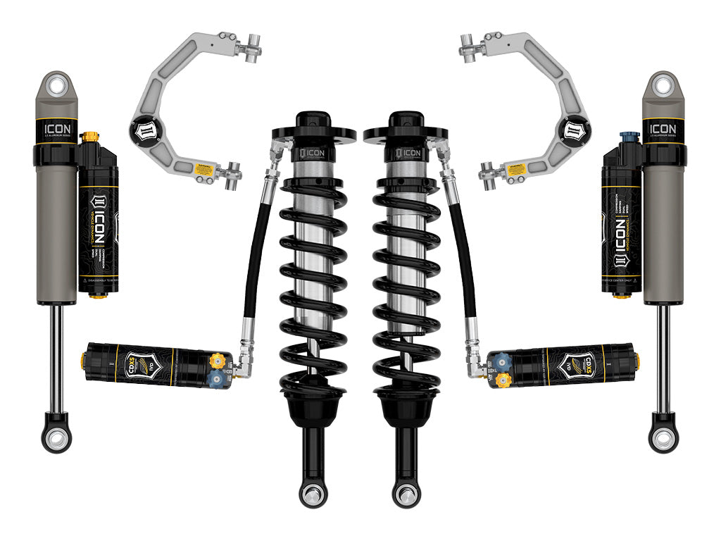 ICON 2021-2025 Ford F-150 4WD, 2.75-3.5" Lift, Stage 4 Suspension System, Billet, CDXS
