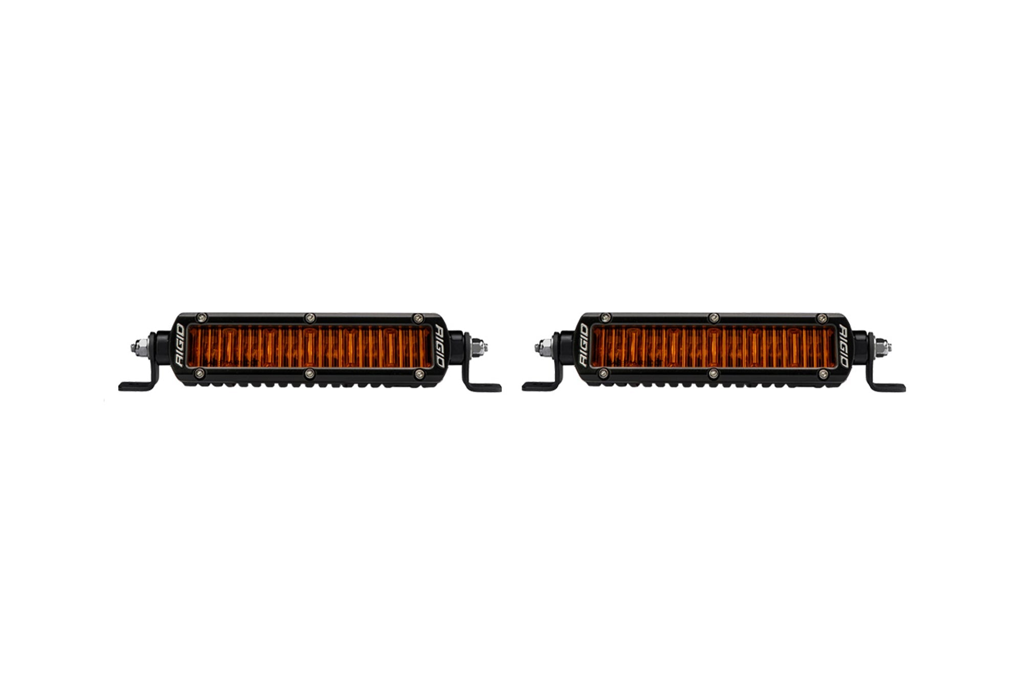 RIGID SR-Series SAE 6" with Amber PRO Lens | Pair