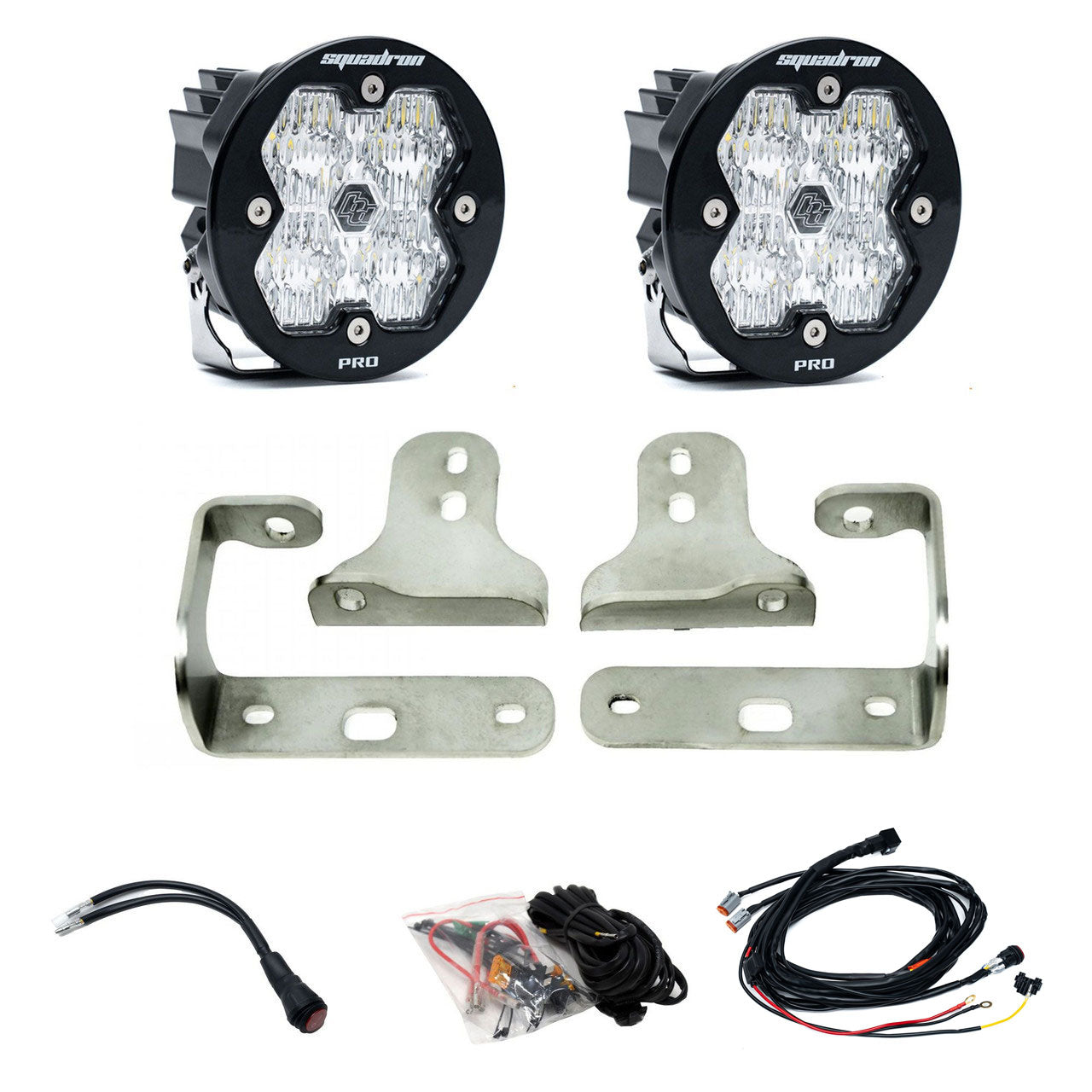 Squadron-R 2.0 Pro Fog Pocket Light Kit - Jeep 2018-26 Wrangler JL; 2020-26 Gladiator JT; Note: w/ OE Sport Bumper