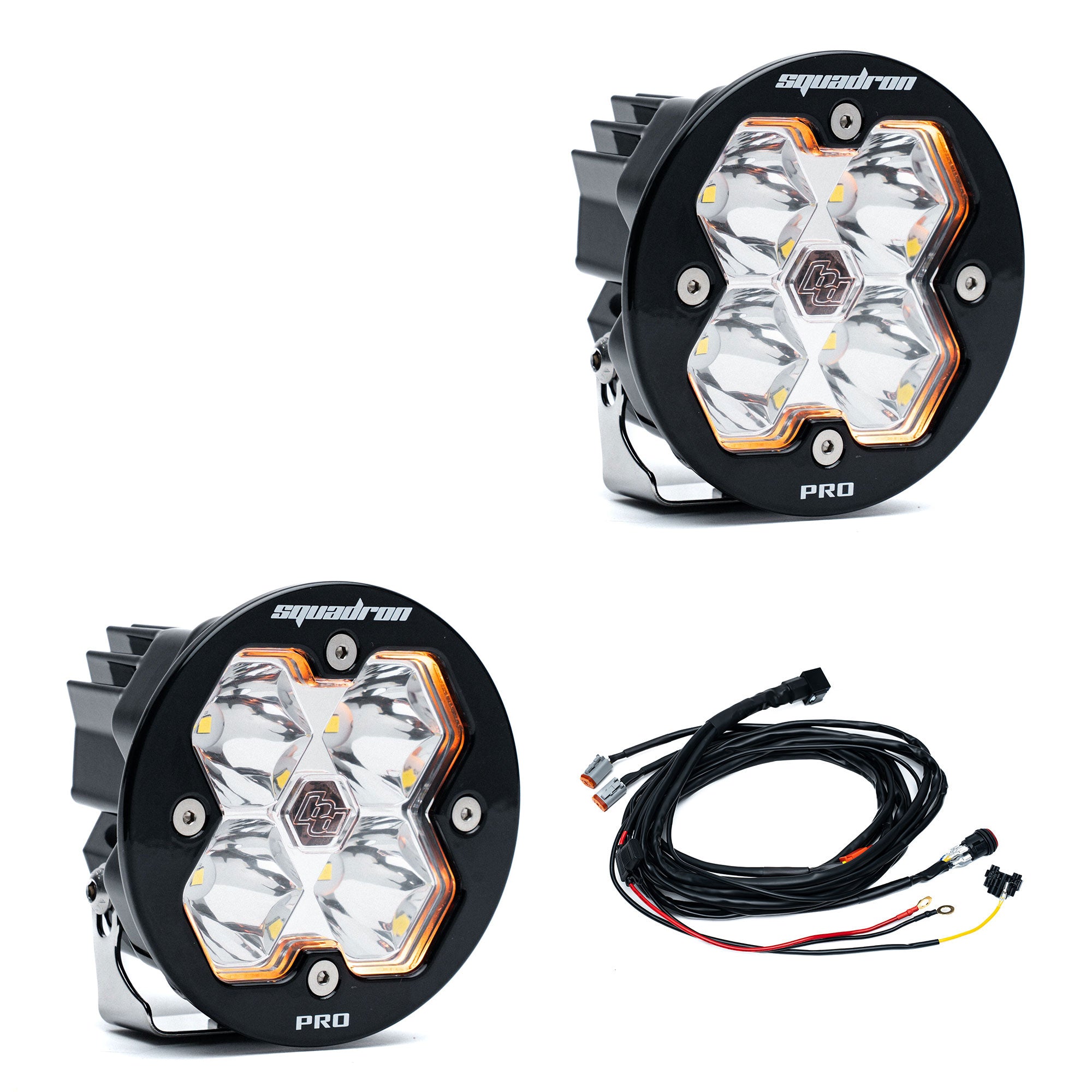 Squadron-R 2.0 Pro Black LED Auxiliary Light Pod Pair - Universal