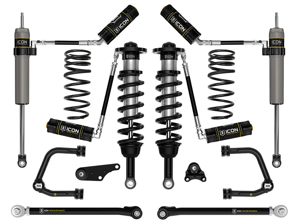 ICON 2024-2026 Toyota Tacoma 1.25-3" Lift, Stage 7 Suspension System, Tubular, Triple Rate Rear Springs