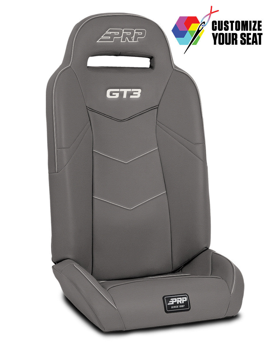 GT3 Fold Flat Rear Suspension Seats for Polaris RZR PRO XP4, PRO R4, Turbo R4 (Pair) (Custom)
