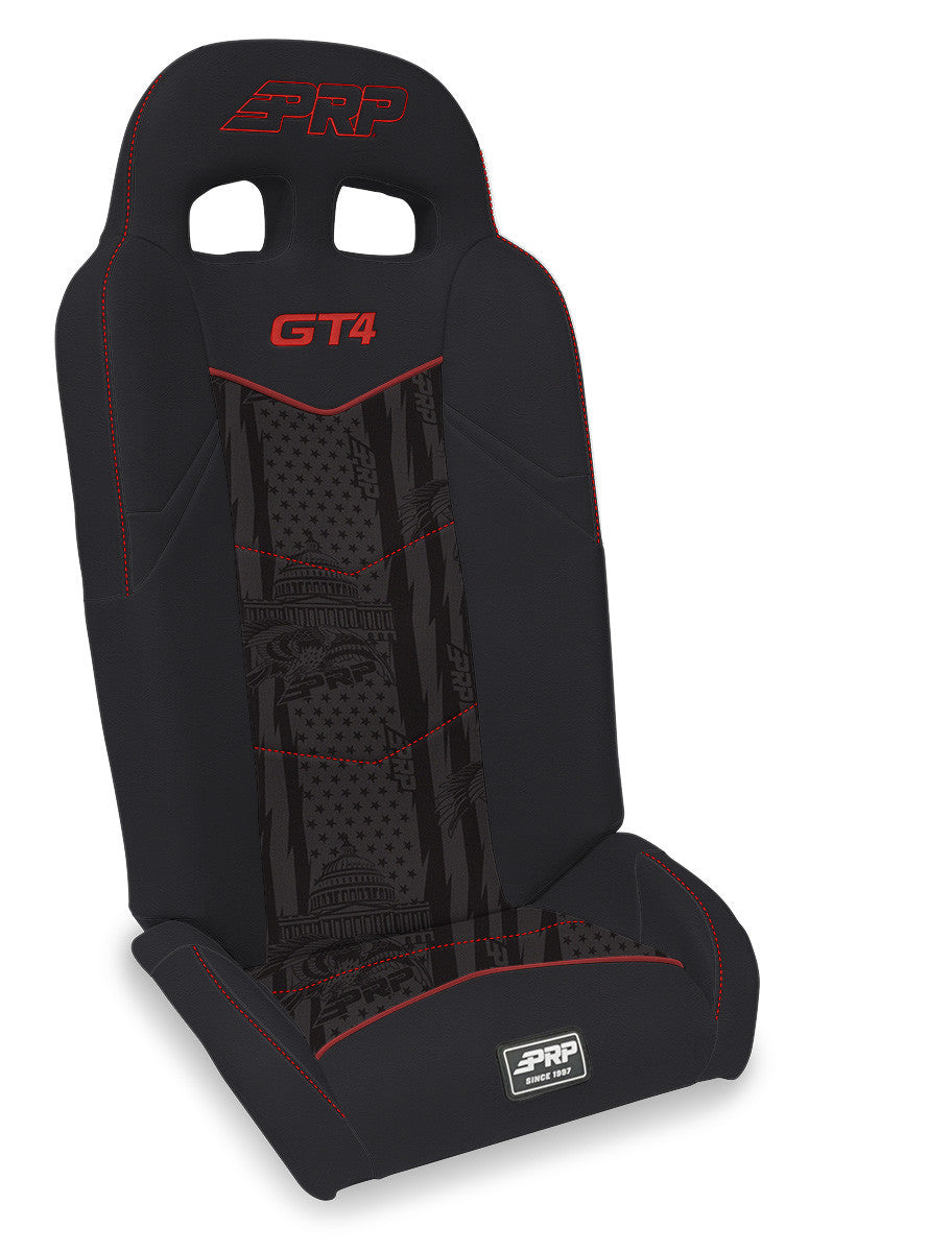 GT4 Fold Flat Rear Suspension Seats for Polaris RZR PRO XP4, PRO R4, PRO S4, Turbo R4 (Pair)