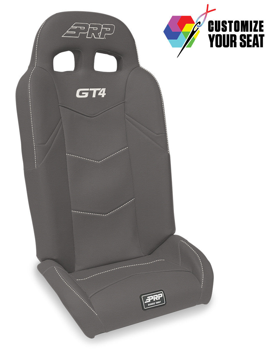 GT4 Fold Flat Rear Suspension Seats (Custom) for Polaris RZR PRO XP4, PRO R4, PRO S4, Turbo R4 (Pair)