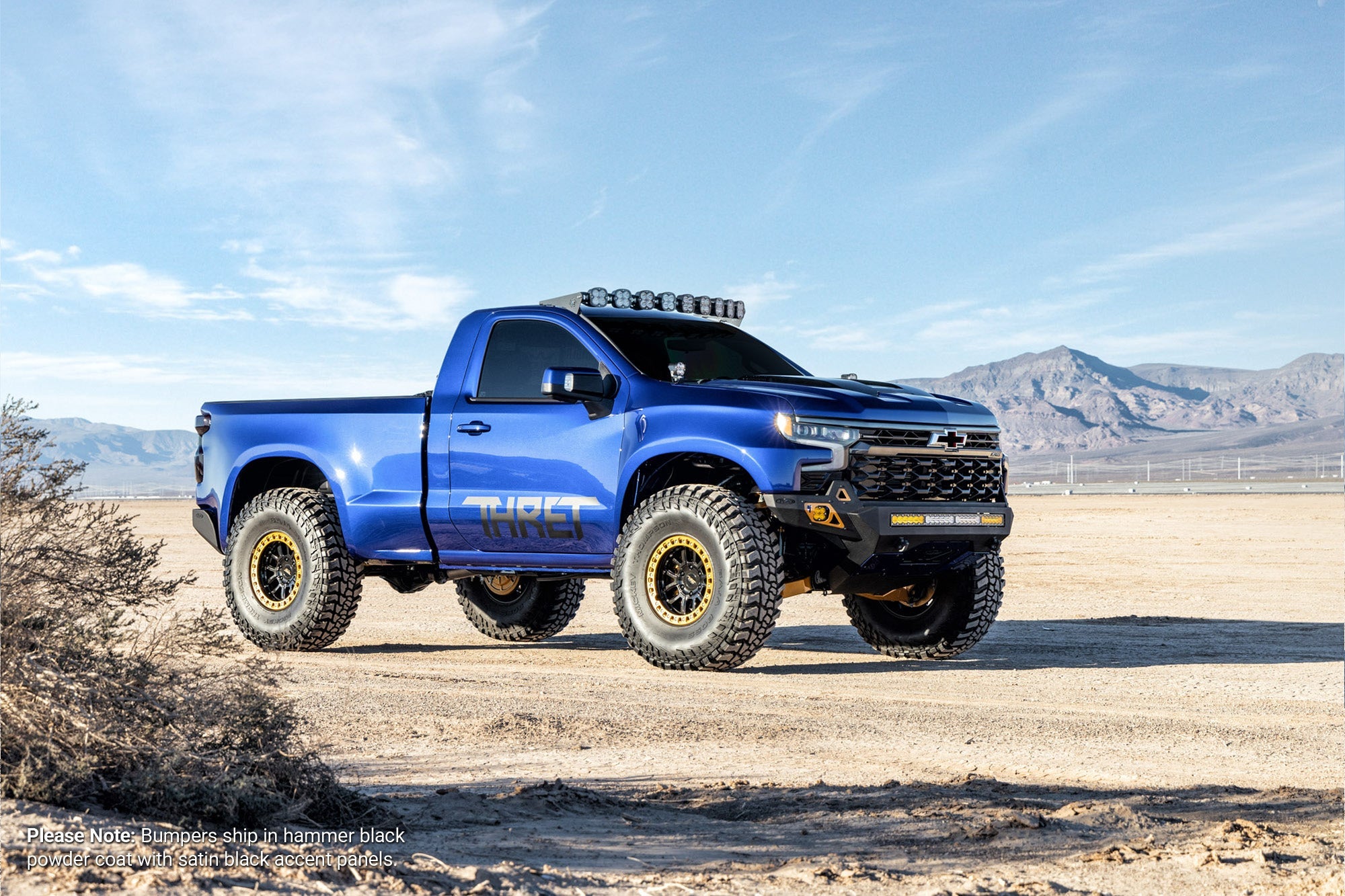 2022-2026 Chevy Silverado 1500 ZR2 Stealth Fighter Front Bumper