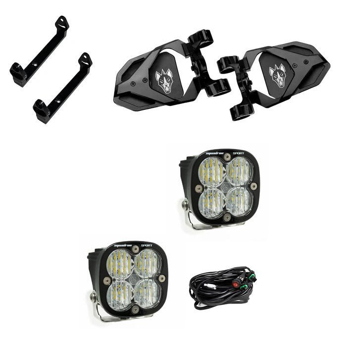 Cuero Race Mirrors/Squadron Sport Light Kit - Chupacabra Offroad x Baja Designs Collab