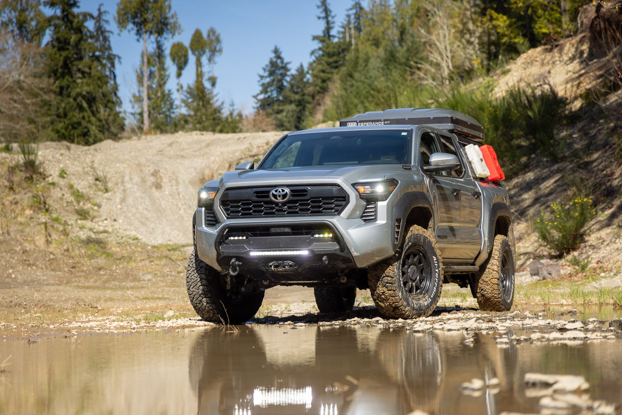 2024+ Toyota Tacoma Stealth Center Mount Winch Front Bumper with Top Hoop