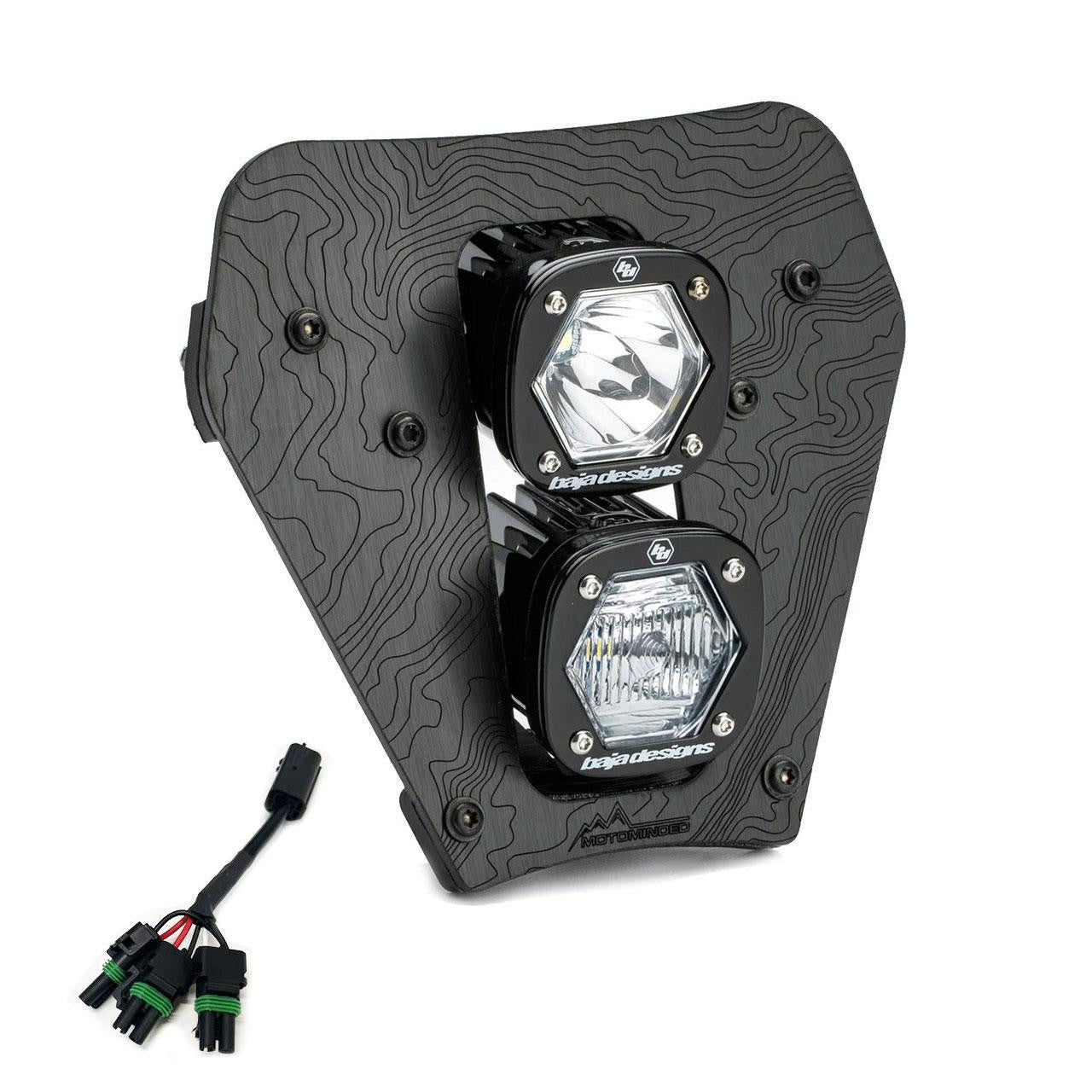 KTM Dual S1 "Gemini" (D/C) LED Headlight Kit w/ Hi-Low Harness - 2024-2026 KTM EXC-F