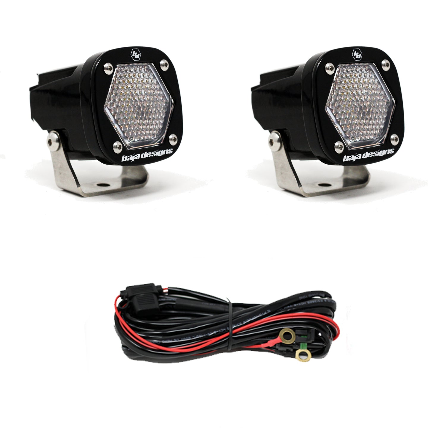 S1 Spot LED Light with Mounting Bracket Pair Baja Designs