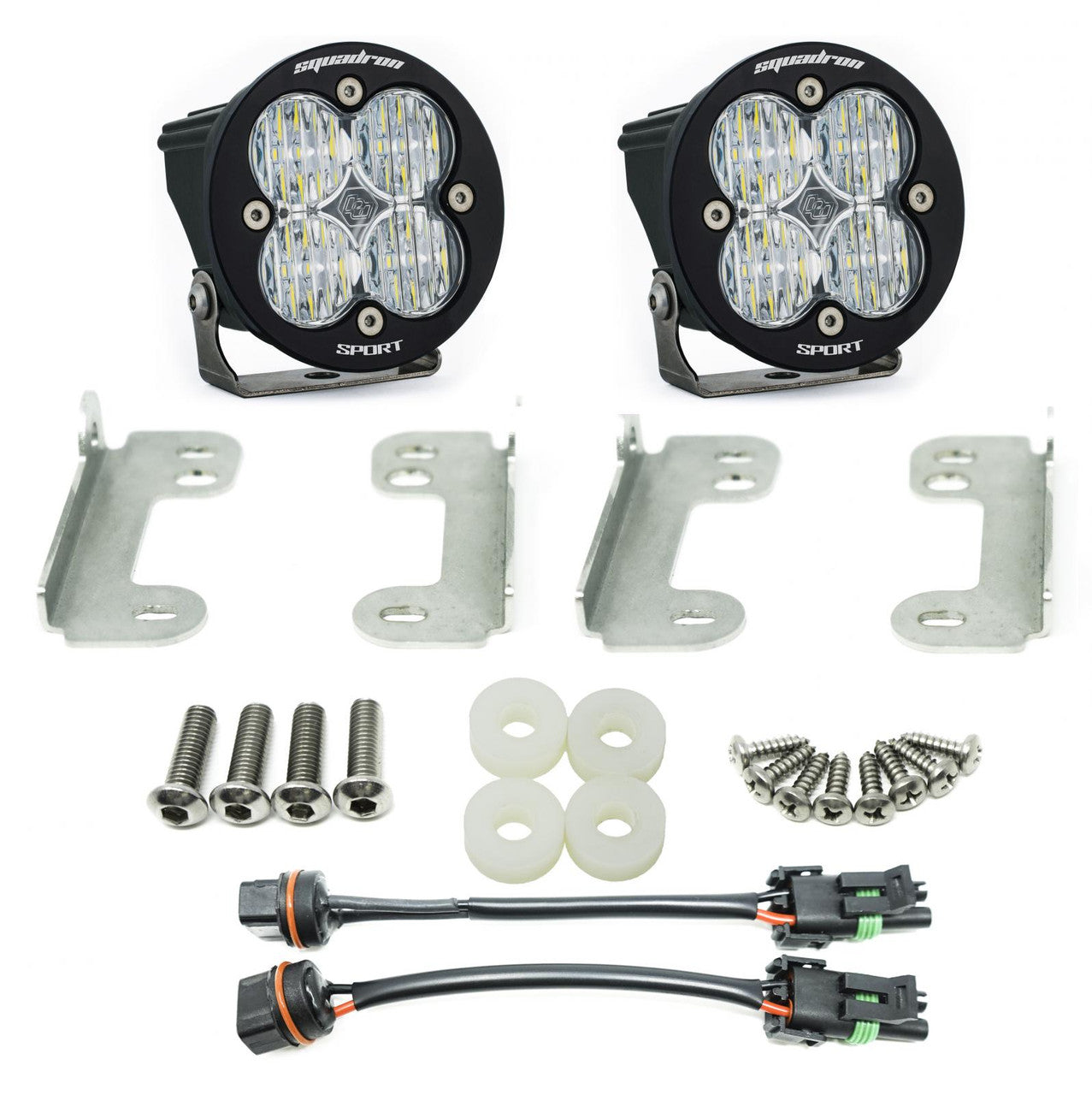 Jeep JL/JT Squadron-R Sport Fog Pocket Light Kit - Jeep 2020-2026 Gladiator; 2018-2026 Wrangler JL