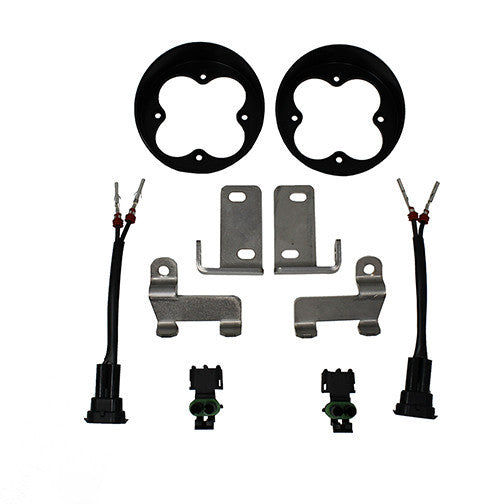 Toyota Fog Pocket Light Mount Kit For Squadron-R Lights - Toyota 2010-24 4Runner; 2012-23 Tacoma; 2014-21 Tundra