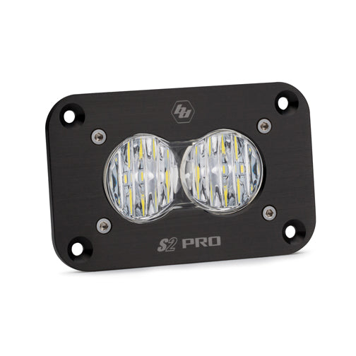 LED Work Light Flush Mount Clear Lens Driving Combo Pattern S2 Pro Baja Designs