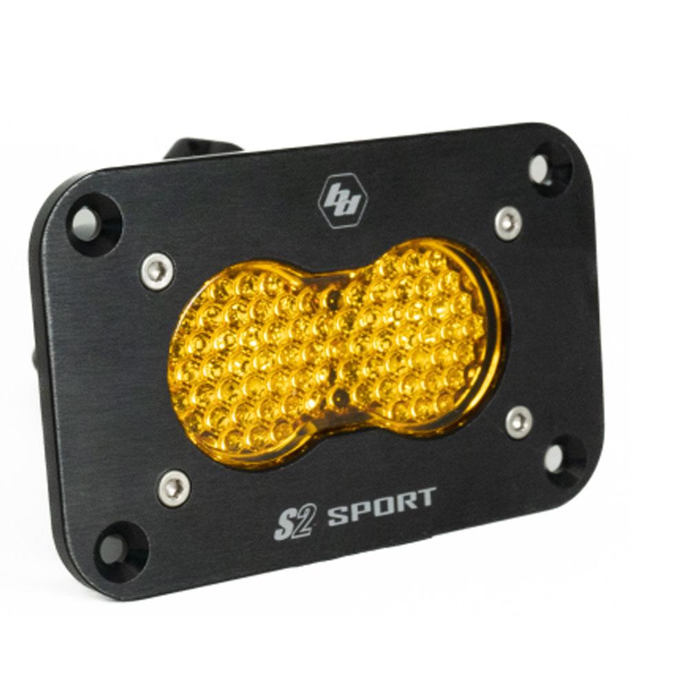 LED Work Light Baja Amber Lens Spot Pattern Flush Mount Each S2 Sport Baja Designs