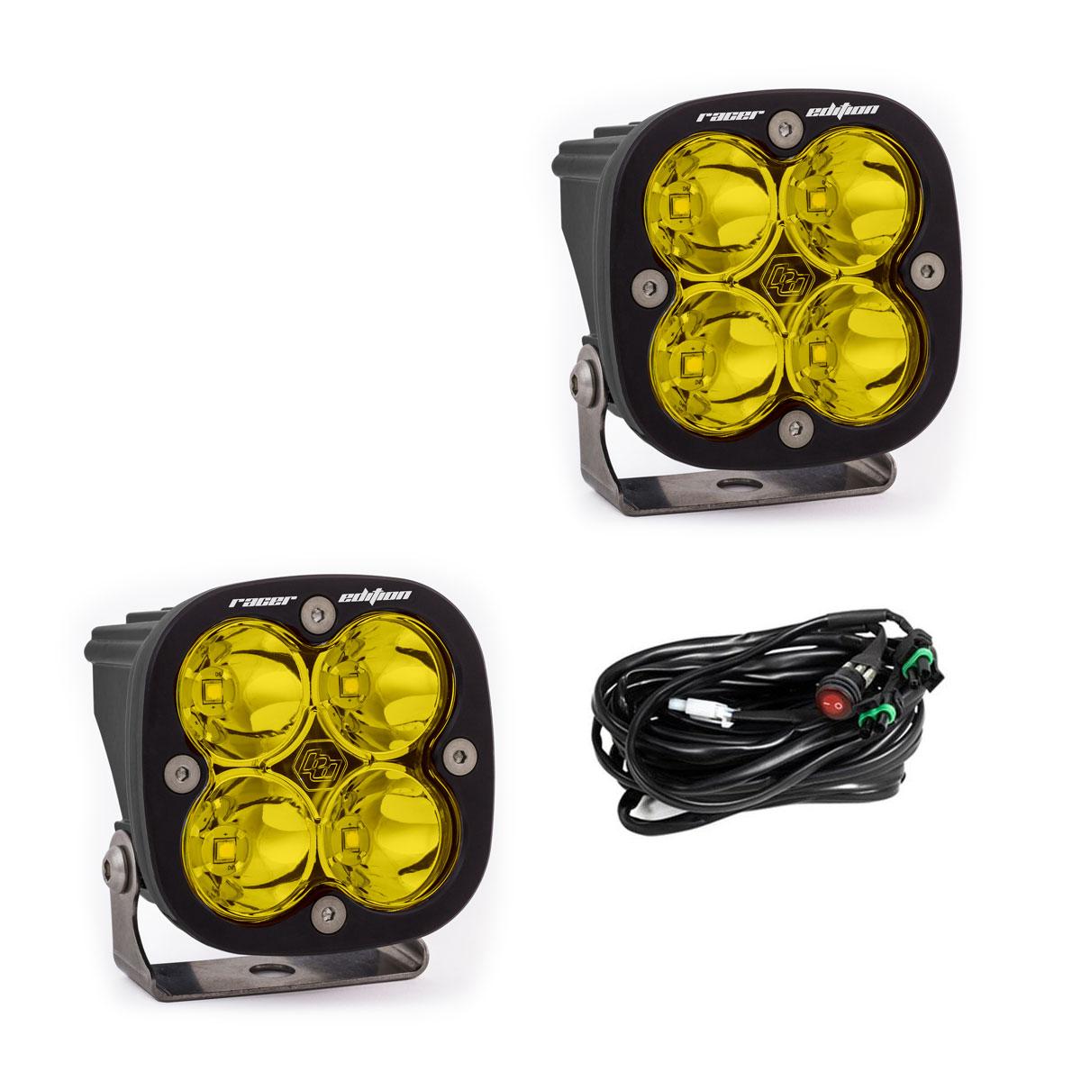 LED Light Pods Clear Lens Spot Pair Squadron Racer Edition Baja Designs