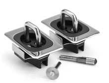 Stainless Steel Flush Fit Retractable Tie-Down Anchors - 1995+ Dodge RAM 2500, 3500 with Dually Bed