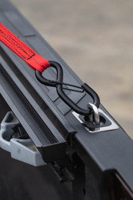 Gunmetal Flush Fit Retractable Tie-Down Anchors - 1995+ Dodge RAM, 2014-2019 Toyota Tundra CrewMax, 2022+ Hyundai Santa Cruz