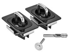 Gunmetal Flush Fit Retractable Tie-Down Anchors