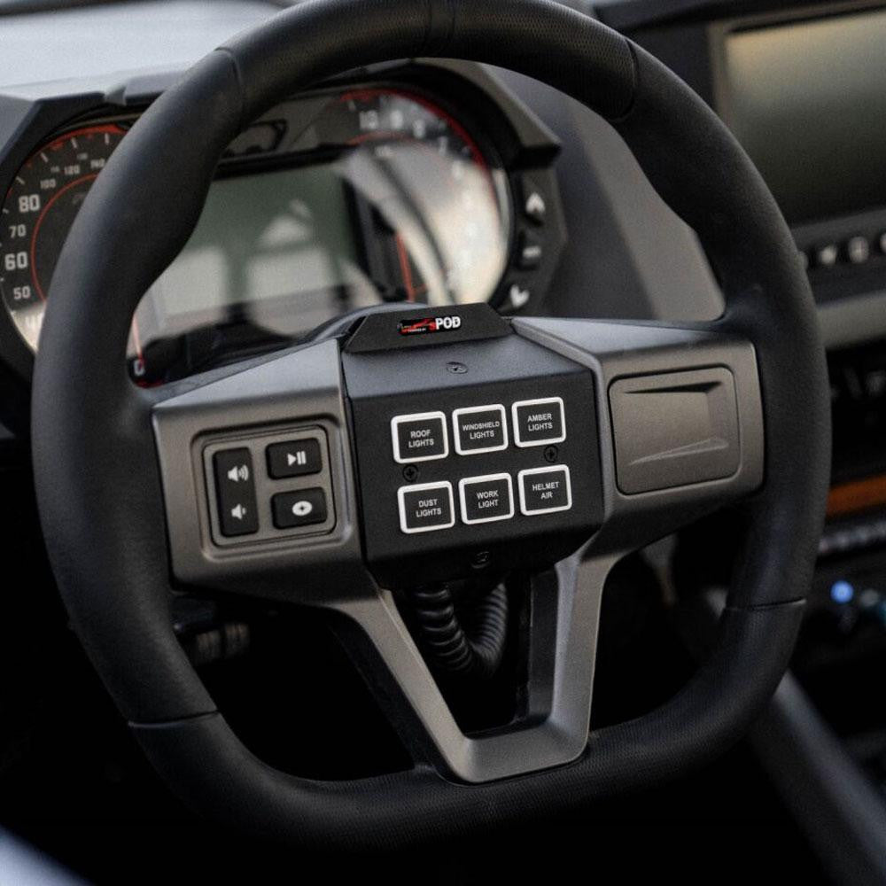 SourceLT/Mini6 Steering Wheel Mount Kit - Polaris RZR Turbo R 2020-2024, Pro R 2022-2026, Pro S 2025, Pro XP 2020-2026