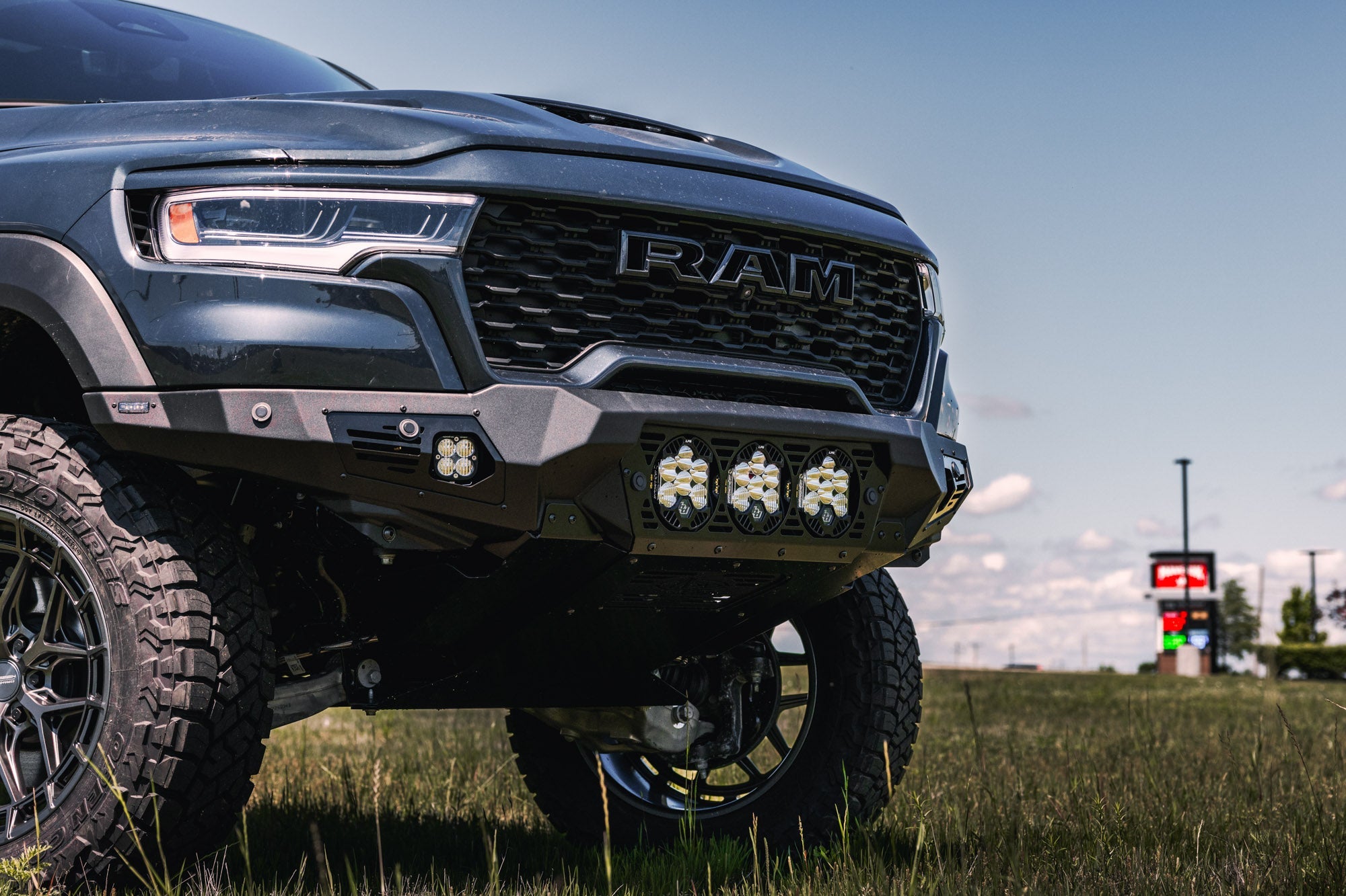 2025-2026 Ram RHO Bomber Front Bumper (Baja)