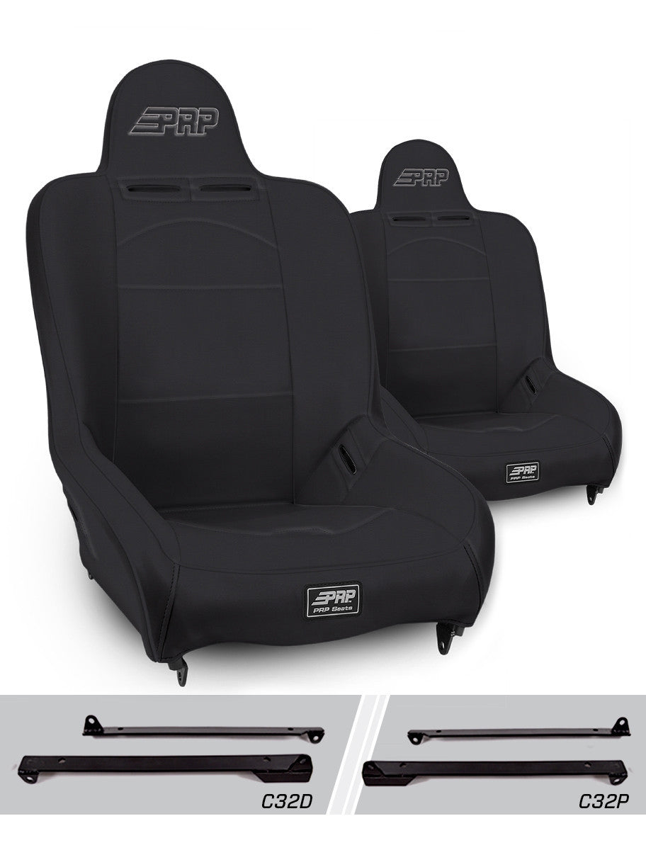 Premier High Back Suspension Seats Kit for Jeep Wrangler CJ7/YJ (Pair)