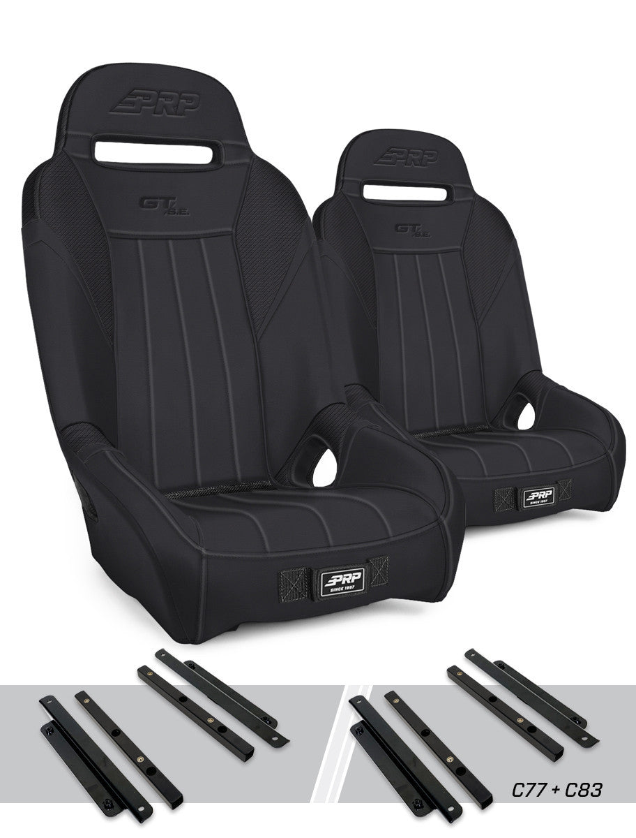 GT/S.E. Suspension Seats Kit for Polaris General, RZR S 900, 900 Trail, Trail, XP 1000, Turbo, Turbo S (Pair)
