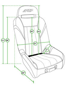 GT/S.E. Suspension Seat (Pair with Mounts) (Custom) for Segway