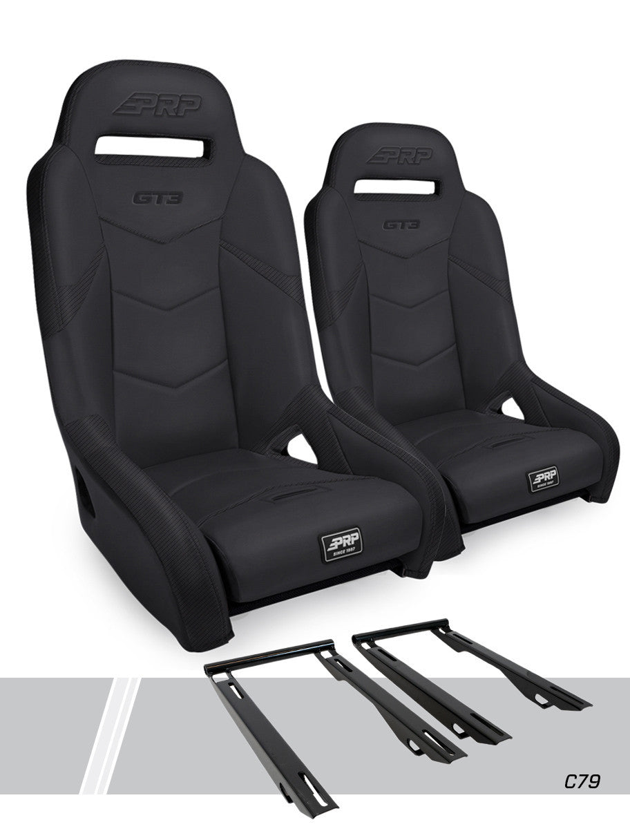 GT3 Suspension Seats Kit for Polaris RZR PRO XP, PRO R, Turbo R, PRO S (Pair)