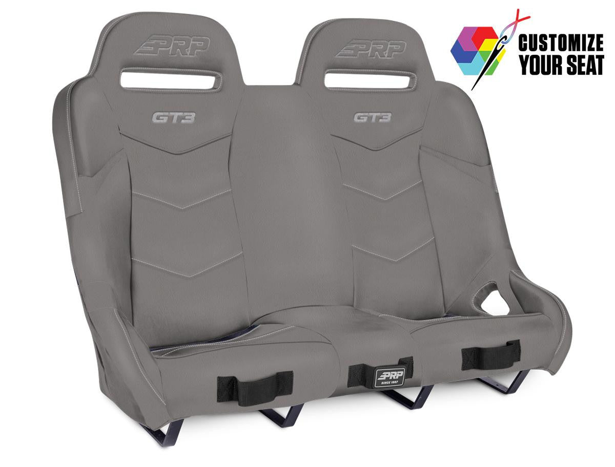 GT3 Quick Release Rear Suspension Bench Seat (Custom) for Polaris RZR PRO XP4, PRO R4, Turbo R4