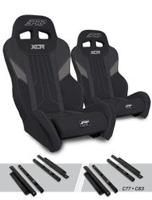 XCR Suspension Seats Kit for Polaris General, RZR S 900, 900 Trail, Trail, XP 1000, Turbo, Turbo S (Pair)